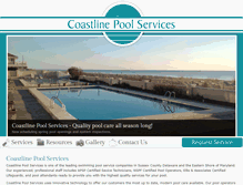 Tablet Screenshot of coastlinepoolservices.com